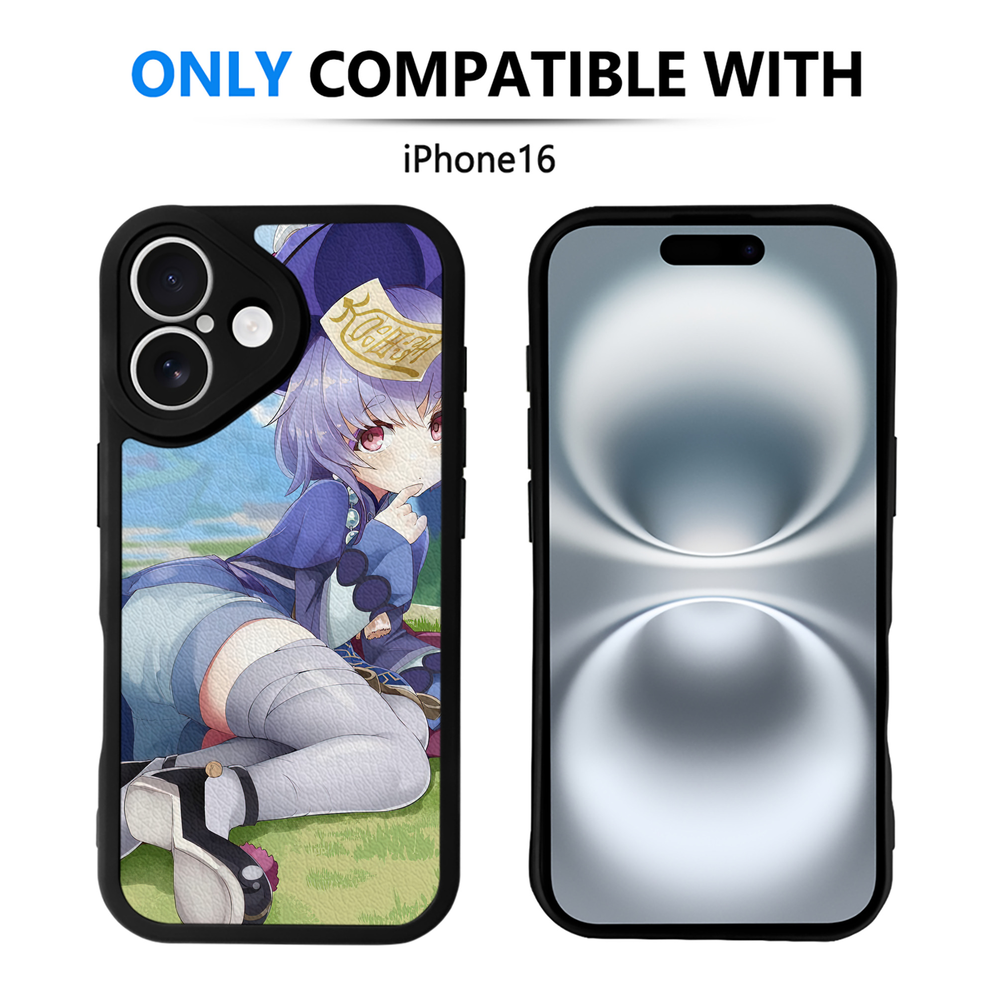 げんし神 genshin 【iPhone 16シリーズ対応】シリコンスマホケース（レザー調） 材質：シリコン